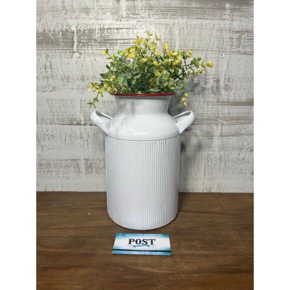 Ashland White Enamel Milk Jug - Picture 1 of 5